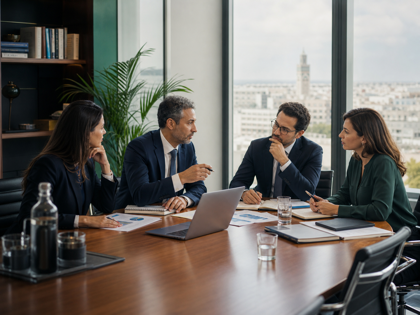 Northline Advisory consultants collaborating in a modern office